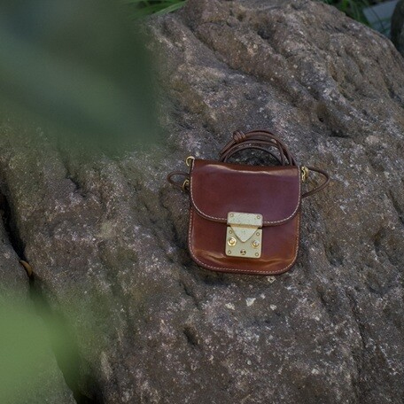 Cordovan - Brass Parts Round Wallet -