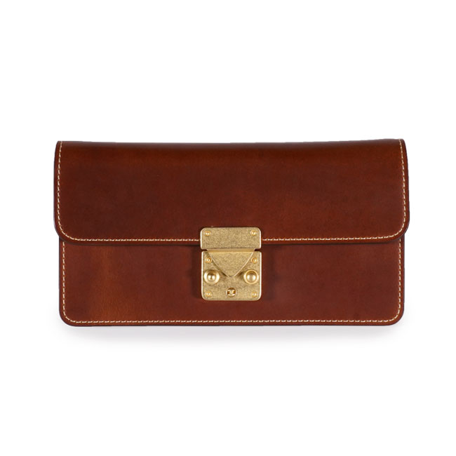 Cordovan-brass parts long wallet -2024SS | SLOW – スロウ 公式EC 