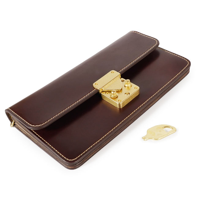 Cordovan-brass parts long wallet -2024SS | SLOW – スロウ 公式EC 