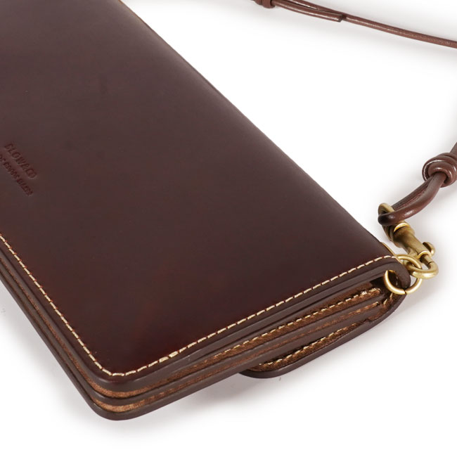 Cordovan-brass parts long wallet -2024SS | SLOW – スロウ 公式EC 