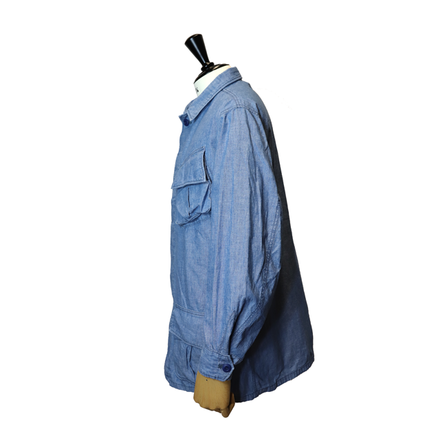 chambray fatigue jacket | SLOW – スロウ 公式ECサイト | 革製の 