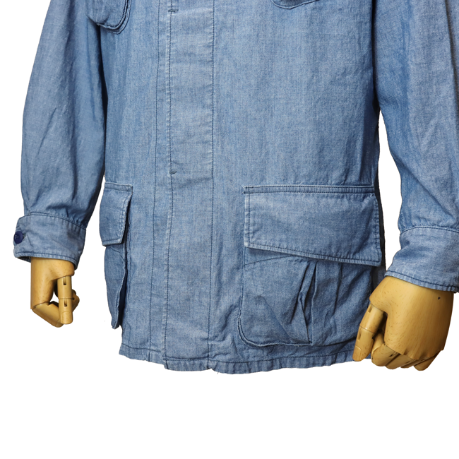 chambray fatigue jacket | SLOW – スロウ 公式ECサイト | 革製の