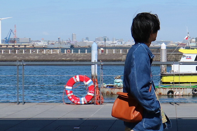 経年変化を楽しむ、BONO gasmask shoulder bag