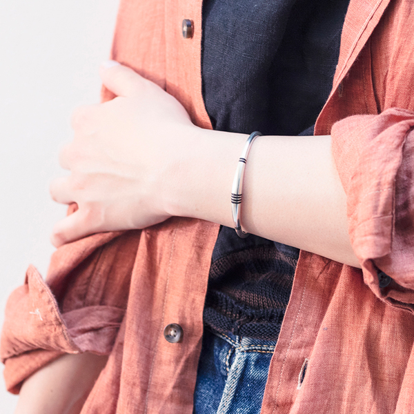Tuareg Silver-Bangle A12-