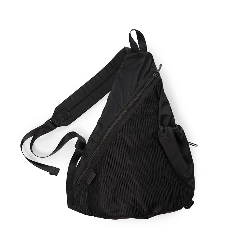 nylon triangle shoulder bag