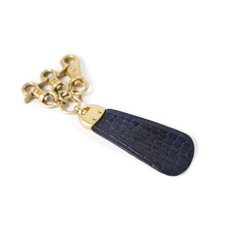藍染め crocodile - shoe horn -