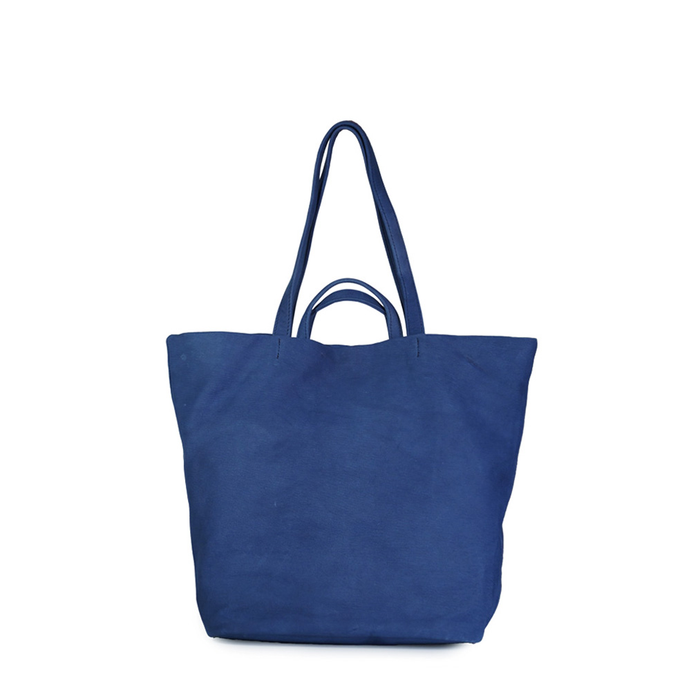 藍染め Deer Nubuck-2Way Tote Bag-M