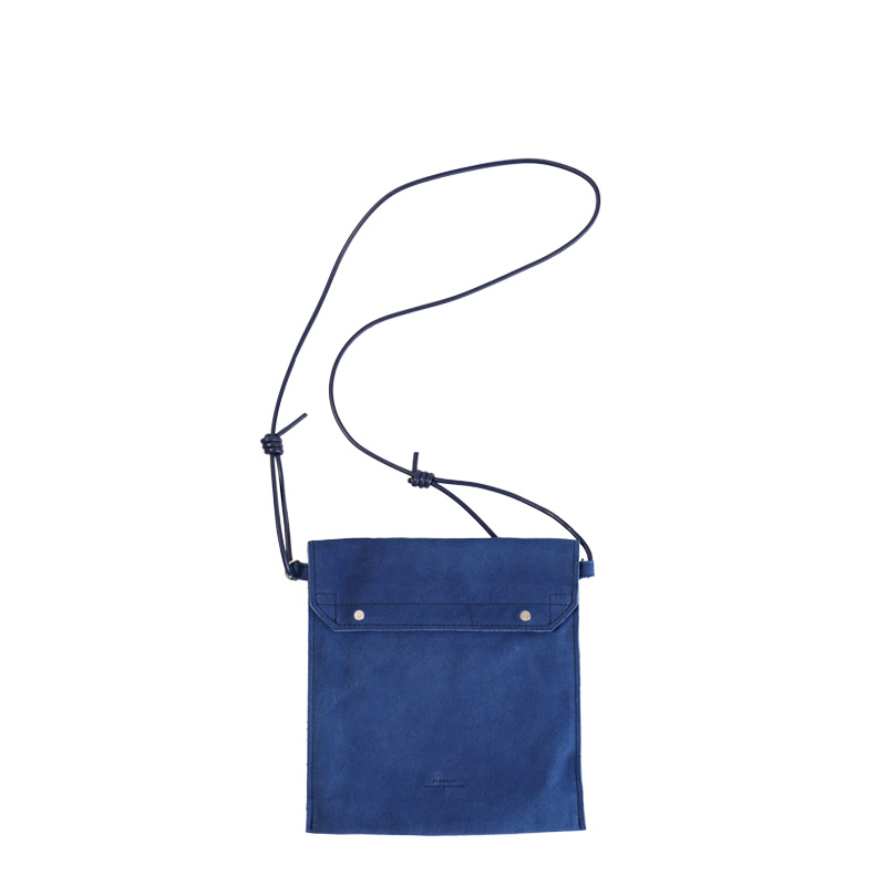 藍染め Deer Nubuck-Gasmask Shoulder Bag-