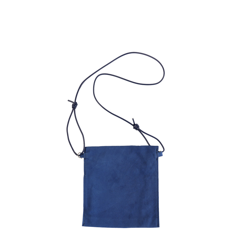 藍染め Deer Nubuck-Gasmask Shoulder Bag-
