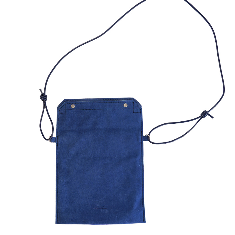 藍染め Deer Nubuck-Gasmask Shoulder Bag-