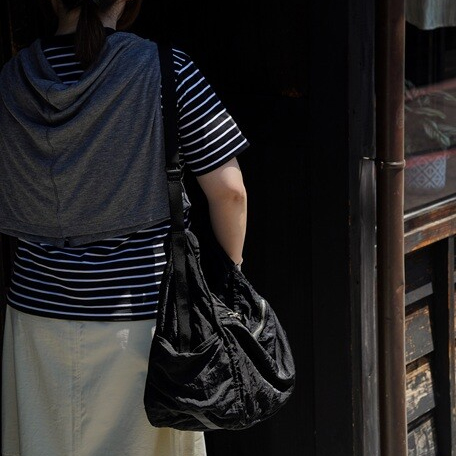 Dyed Nylon-Shoulder Bag-