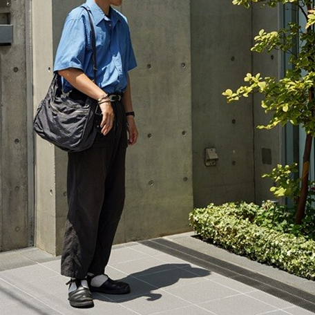 Dyed Nylon-Shoulder Bag-