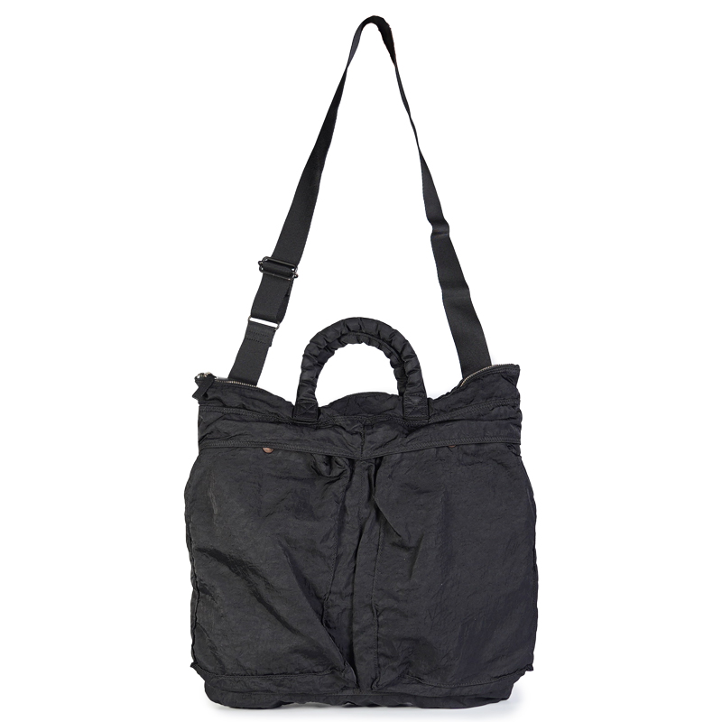 Dyed Nylon-Helmet Shoulder Bag-