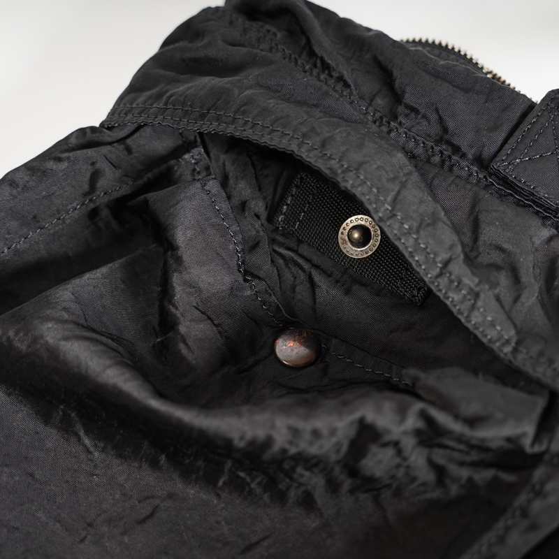 Dyed Nylon-Helmet Shoulder Bag-