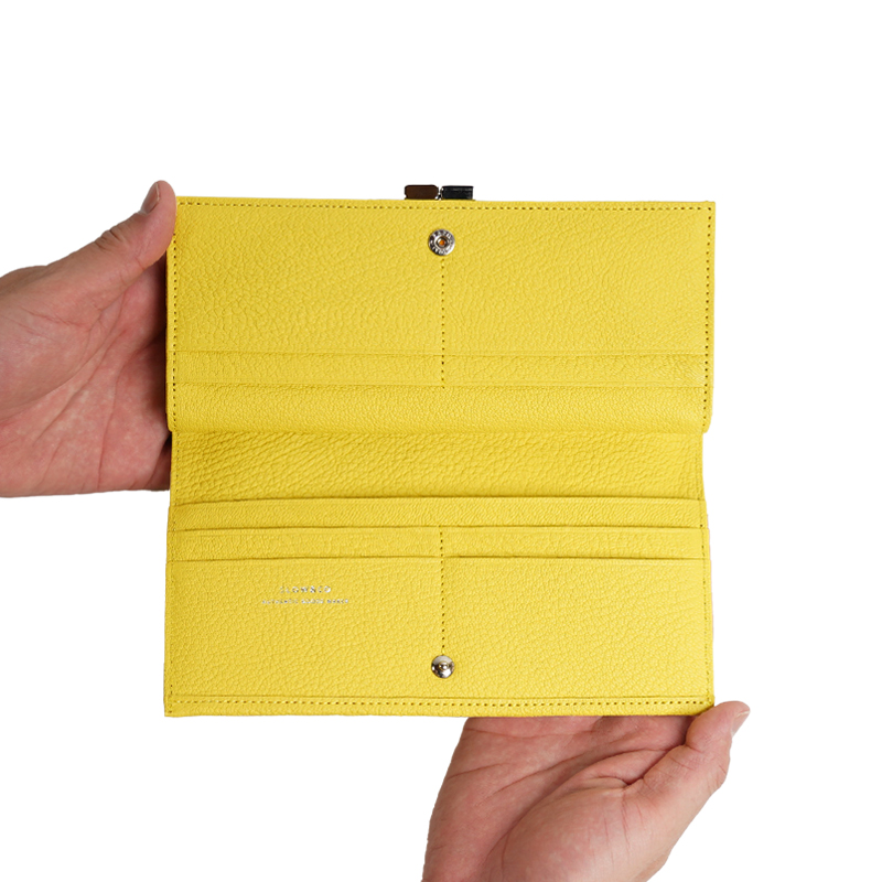Goat-Clasp Long Wallet-