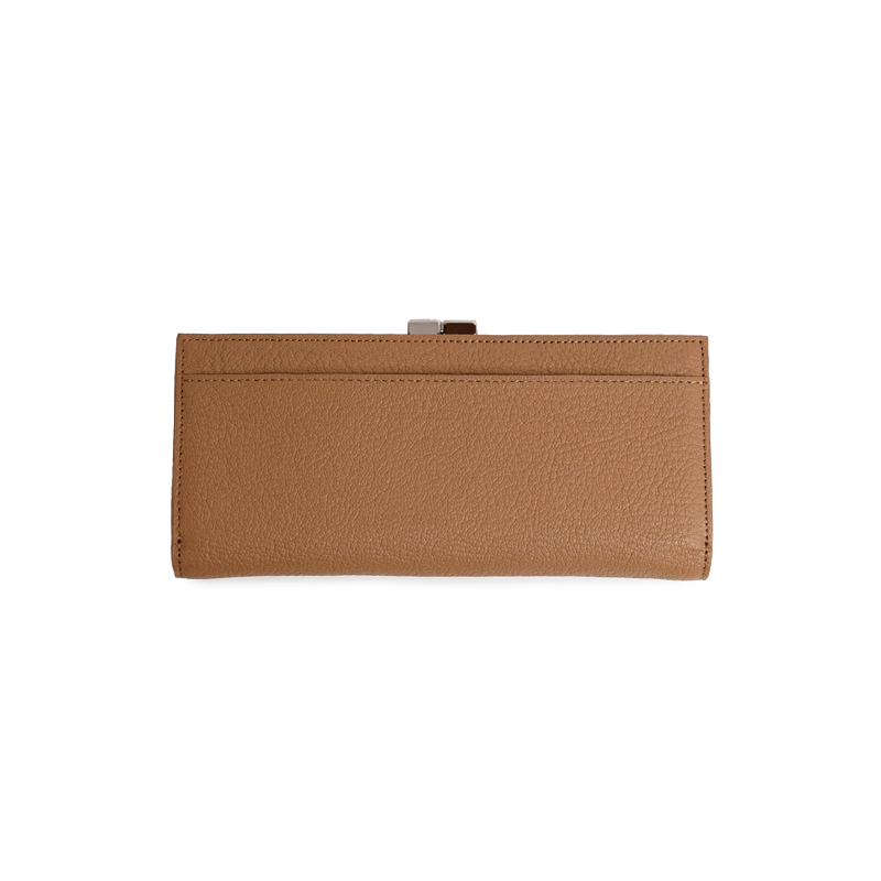 Goat-Clasp Long Wallet-