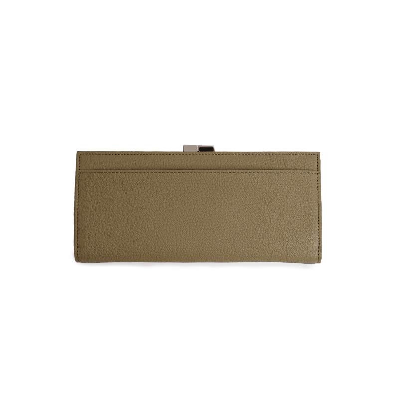 Goat-Clasp Long Wallet-