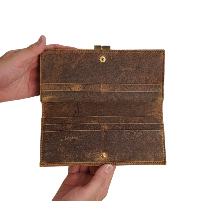 Kudu-Clasp Long Wallet-