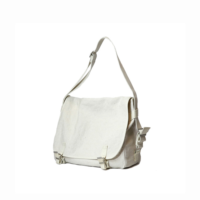 comoliSLOW French army shoulder bag IVORY