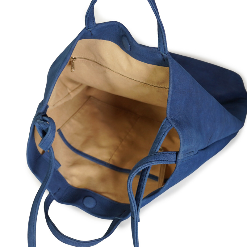 藍染め deer nubuck-2way shoulder bag-M