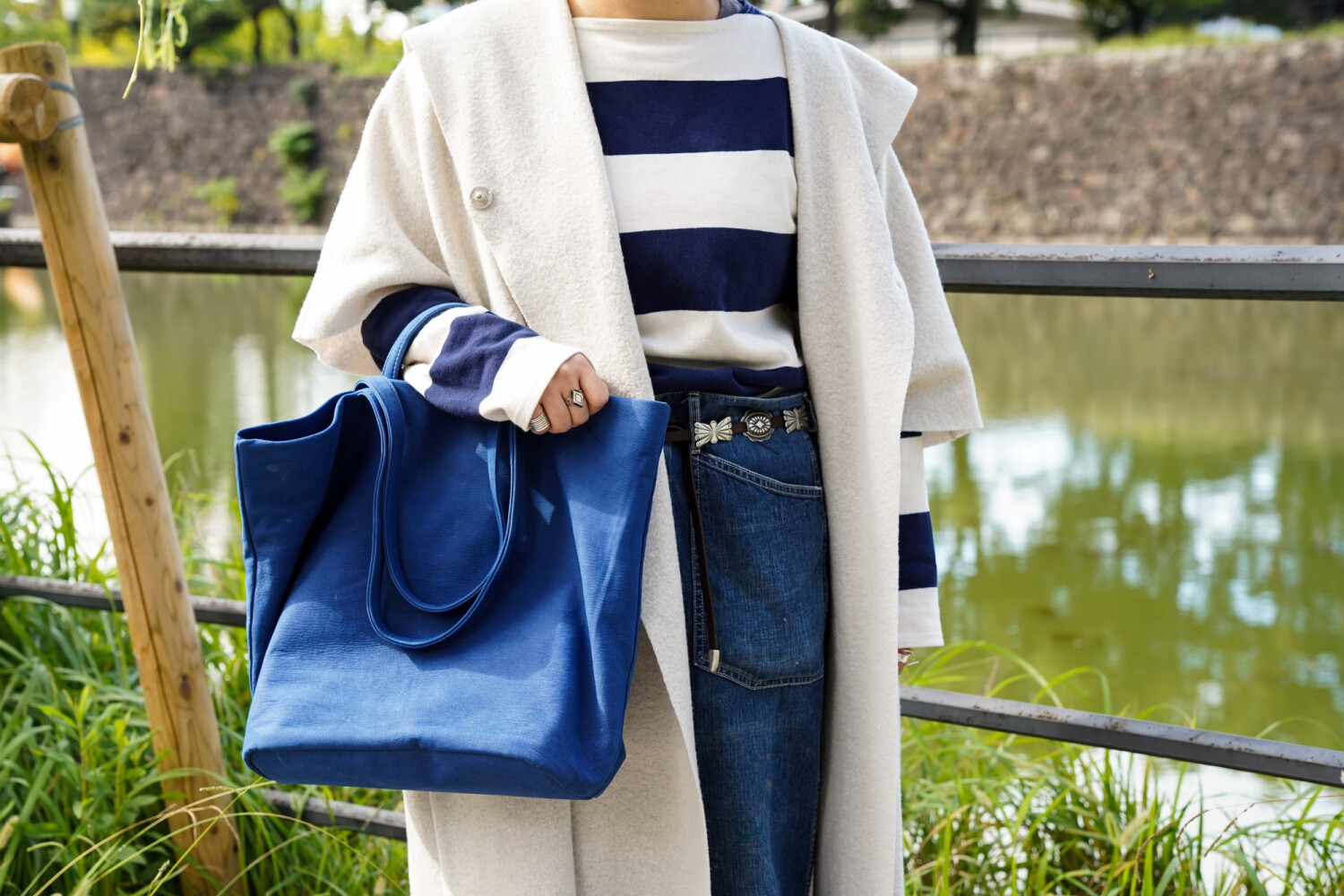 DEER leather SPECIAL bag 「日本が誇る藍染」