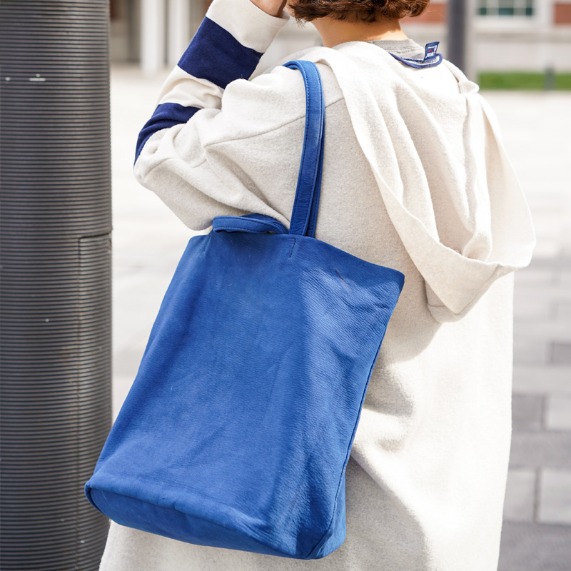 藍染め Deer Nubuck-2Way Tote Bag-M