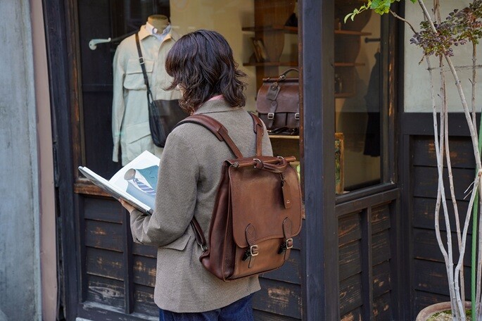 今年最後のご褒美に「クラシカルな棒屋根リュック」