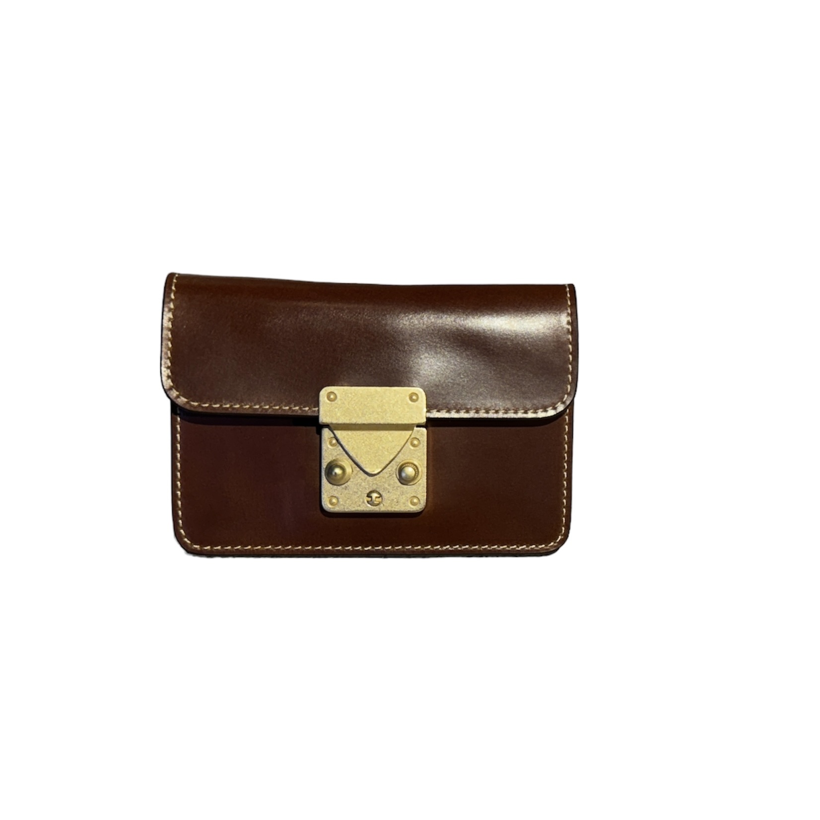 Cordovan-brass parts mini wallet -2024SS | SLOW – スロウ 公式EC 